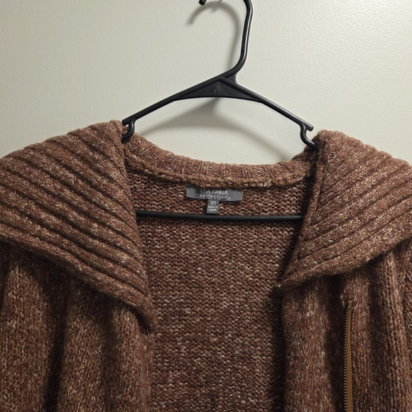 Lisa Rinna Collection Cowl Neck Sweater - Rich Brown - Picture 6 of 12